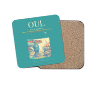 Thumbnail for Oulu Airport (OUL) design on turquoise 1 piece coaster