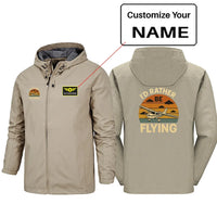 Thumbnail for I'd Rather Be Flying Rain Jacket - view 9
