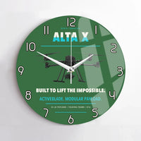 Thumbnail for Freefly Alta X design on green no frame wall clock