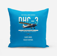 Thumbnail for DHC-3 Otter design on turquoise pillow