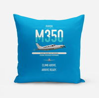 Thumbnail for Piper M350 design on turquoise pillow