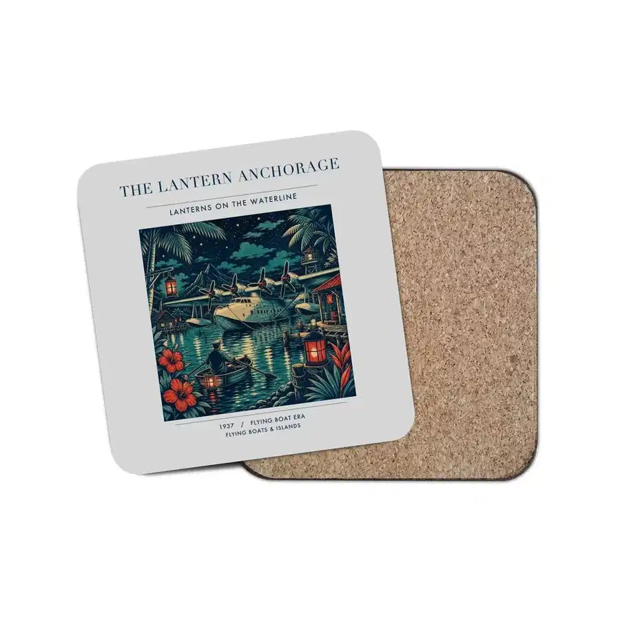 The Lantern Anchorage - Designed Coasters design on light gray 1-piece