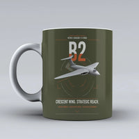 Thumbnail for Handley Page Victor B2 design on green army ceramic mug, double-side print