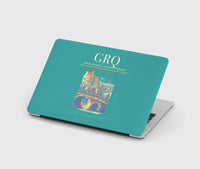 Thumbnail for Groningen Airport Eelde (GRQ) design on turquoise MacBook case