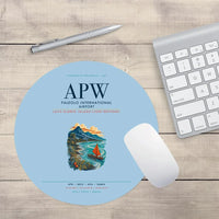 Thumbnail for Faleolo International Airport (APW) design on light blue round mouse pad