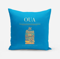 Thumbnail for Thomas Sankara International Airport (OUA) design on turquoise pillow