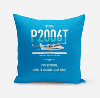Thumbnail for Tecnam P2006T design on turquoise pillow