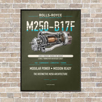 Thumbnail for M250-B17F vertical canvas print - framed - green army background