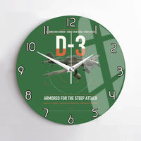 Thumbnail for Junkers Ju 87D-3 design on green no frame wall clock