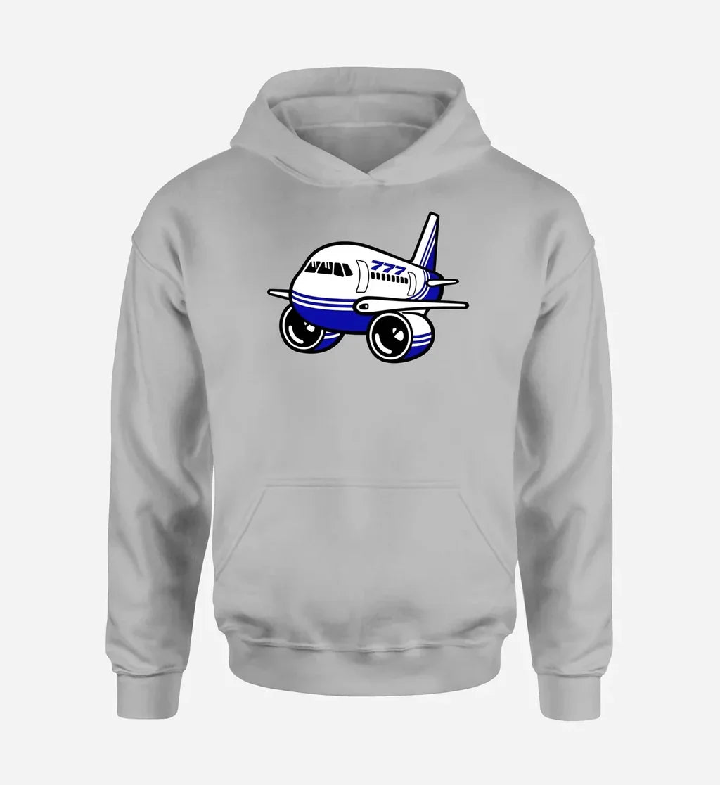 Cartoon Boeing 777 - Light Gray