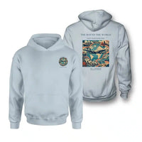 Thumbnail for VINTAGE G4100 - The Round The World - Double-Side Hoodie design on lightblue double side
