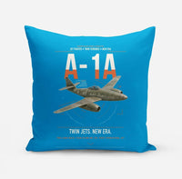 Thumbnail for Messerschmitt Me 262A-1a design on turquoise pillow