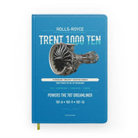 Thumbnail for TRENT 1000 TEN design on turquoise notebook
