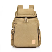 Thumbnail for Aviator Vintage Canvas Backpack for Flight Crew Travel in khaki