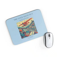 Thumbnail for VINTAGE G4415 - The Gold Assay Run - Designed Mouse Pads design on lightblue rectangle