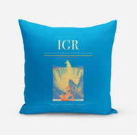 Thumbnail for Cataratas del Iguazu International Airport (IGR) design on turquoise pillow
