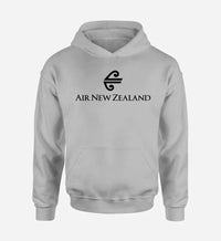 Thumbnail for Air New Zealand Airlines logo printed on light gray hoodie