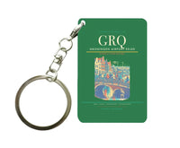 Thumbnail for Groningen Airport Eelde (GRQ) design on green key chain