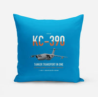 Thumbnail for Embraer KC-390 Millennium design on turquoise pillow