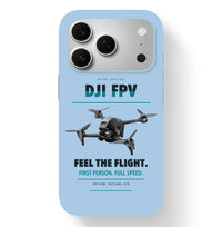 Thumbnail for DJI FPV Case design on light blue iphone case