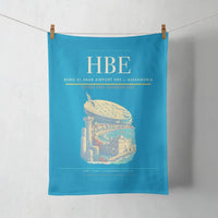 Thumbnail for Borg El Arab Airport (HBE) design on turquoise towel