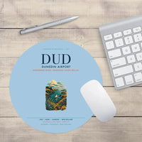 Thumbnail for Dunedin Airport (DUD) design on light blue round mouse pad