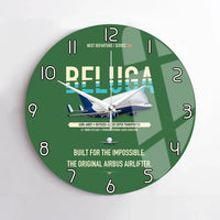 Thumbnail for Airbus A300-600ST BelugaST design on green no frame wall clock