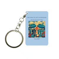 Thumbnail for VINTAGE G4385 - The Prop To Jet Handshake - Designed Key Chain design on lightblue