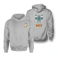 Thumbnail for SIGNAL 265 - The Aisle Is My Marathon - Double-Side Hoodie design on light gray double side hoodie