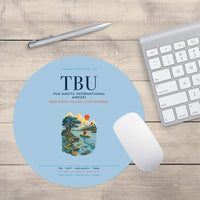 Thumbnail for Fuaʻamotu International Airport (TBU) design on light blue round mouse pad