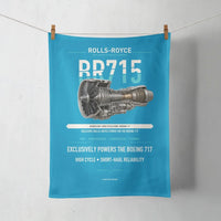 Thumbnail for BR715 design on turquoise towel