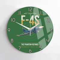 Thumbnail for F-4S Phantom II design on green no frame wall clock