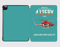 Thumbnail for SUBARU Bell 412EPX design on turquoise ipad tablet case