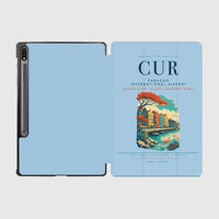 Thumbnail for Curaçao International Airport (CUR) design on light blue samsung tablet tablet case