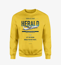 Thumbnail for Handley Page HPR.7 Dart Herald design on yellow sweatshirt
