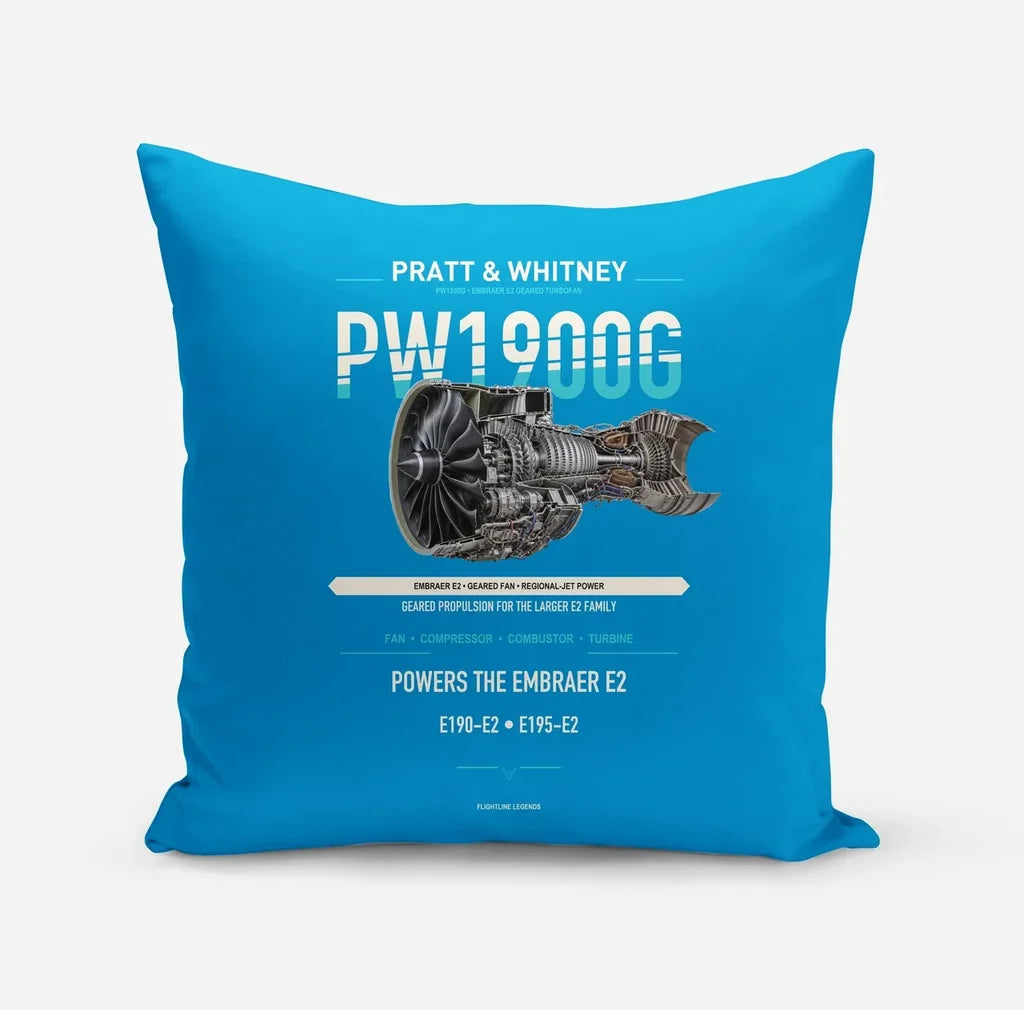 PW1900G design on turquoise pillow