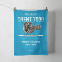Thumbnail for TRENT 7000 design on turquoise towel