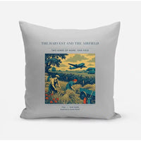 Thumbnail for VINTAGE G4510 - The Harvest And The Airfield - Designed Pillows design on lightgray