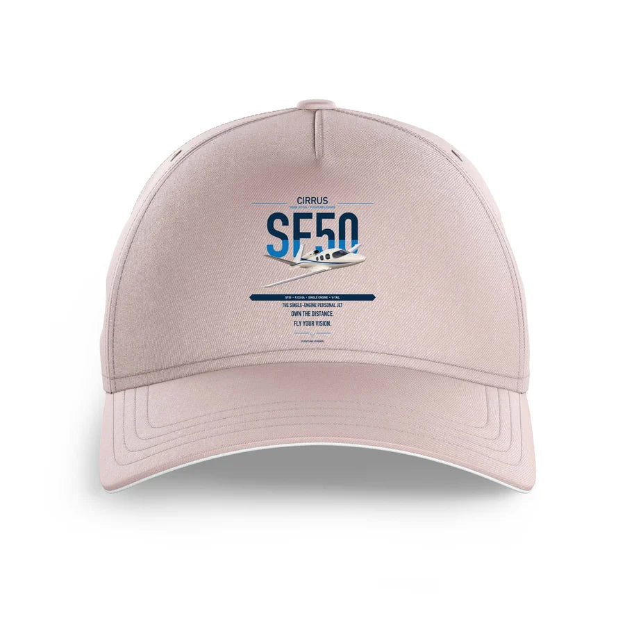 Cirrus Vision Jet G2+ design on pink printed hat