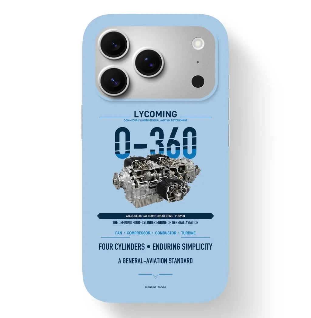 O-360 Case design on light blue iphone case