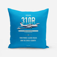 Thumbnail for Cessna 310R design on turquoise pillow