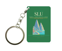 Thumbnail for George F. L. Charles Airport (SLU) design on green key chain