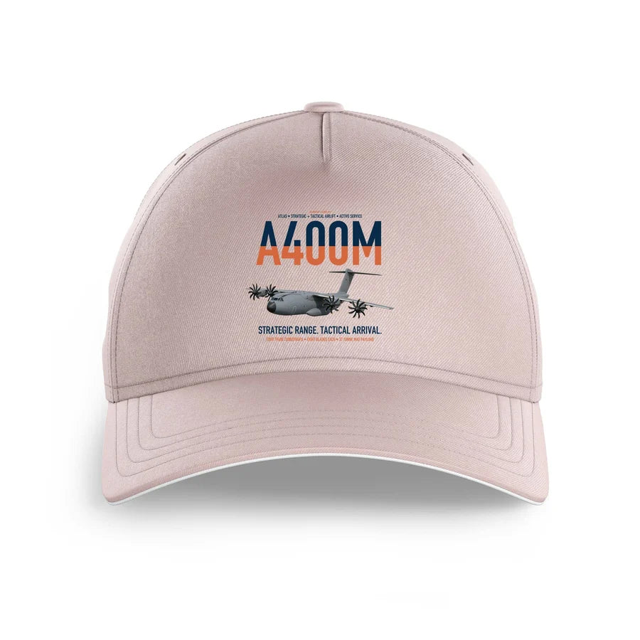 Airbus A400M Atlas design on pink printed hat