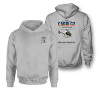 Thumbnail for Guimbal Cabri G2 design on light gray double-side hoodie, double-side print