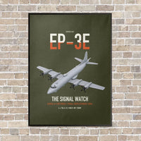Thumbnail for EP-3E ARIES II vertical canvas print - framed - green army background