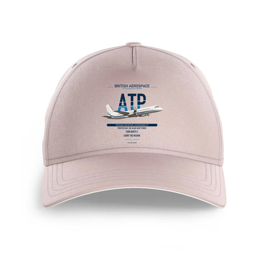British Aerospace ATP design on pink printed hat