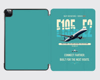 Thumbnail for Embraer E195-E2 design on turquoise ipad tablet case
