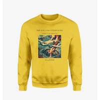 Thumbnail for VINTAGE G4206 - The Volcano Overflight - Designed Sweatshirts design on yellow