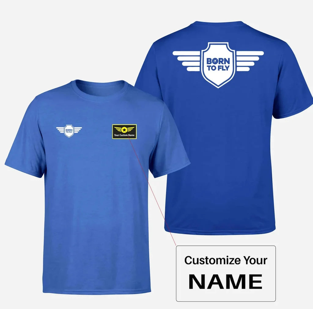Customisable Born to Fly T-Shirt - view 9