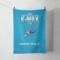 Thumbnail for Kaman K-1200 K-MAX design on turquoise towel